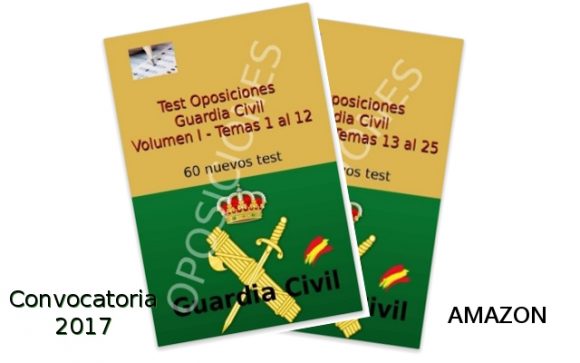 Libros de test para Guardia Civil