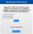 Test Policía Nacional